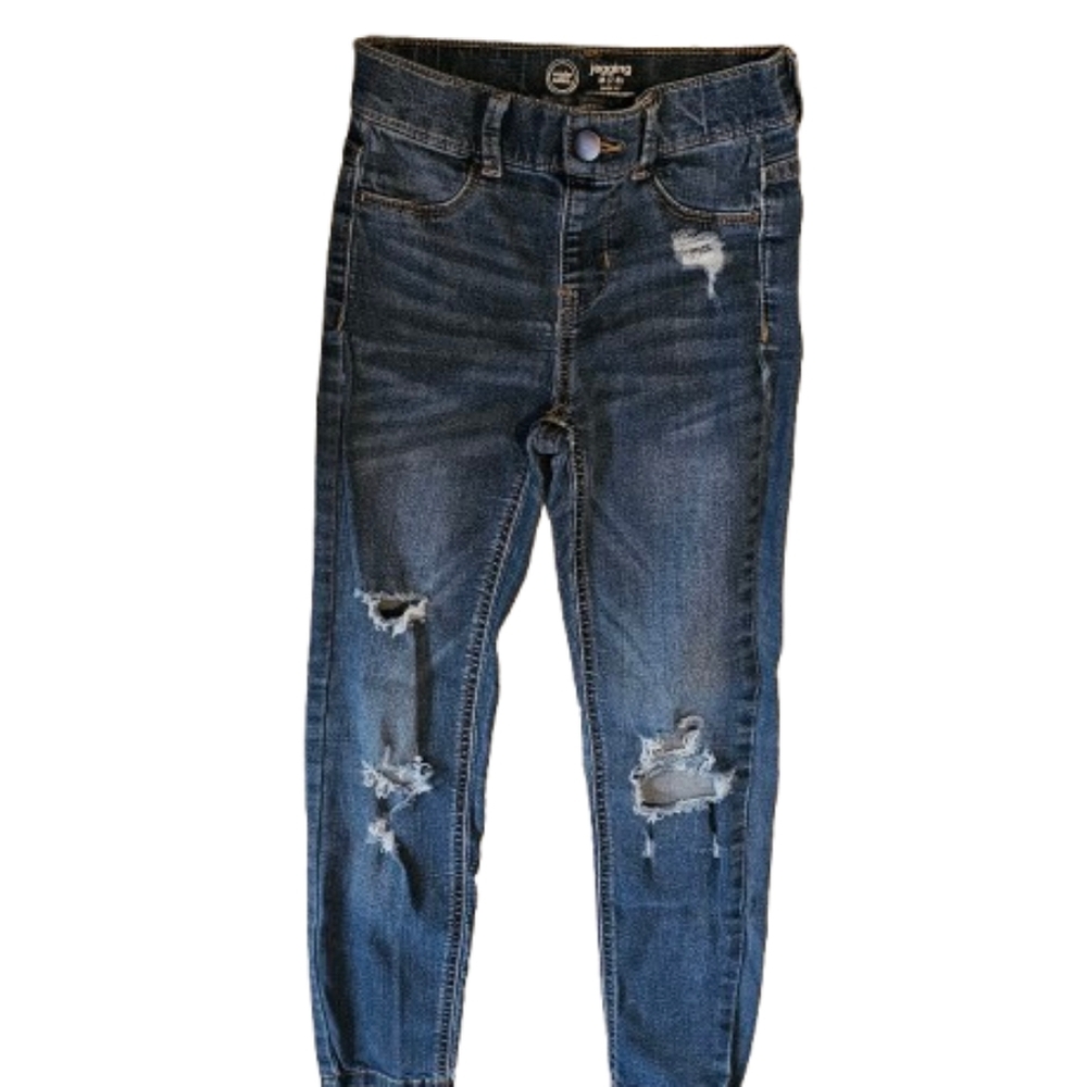 Wonder Nation Girls Dark-washed Jeggings